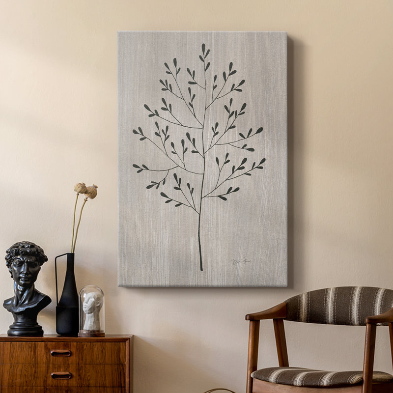 Feuilles et bois II - galerie Cavas sur mesure, H 12 po x l 8 po