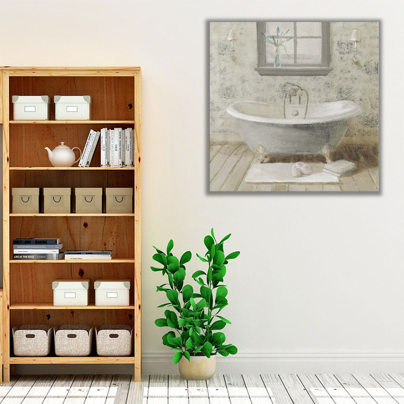 Victorian Bath I - reproduction d'art sur toile, H 16 po x l 16 po