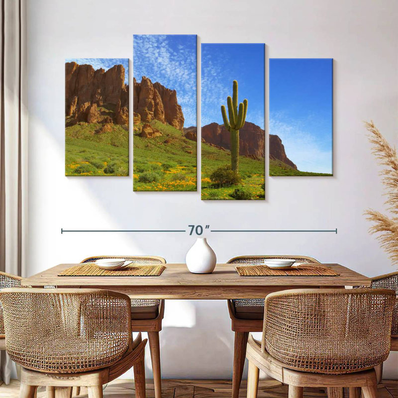 Alvord Cactus In Prospector's View, 42" H x 68" W