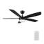 Ventilateur de plafond de 52 pouces avec télécommande et ensemble d'éclairage inclus.