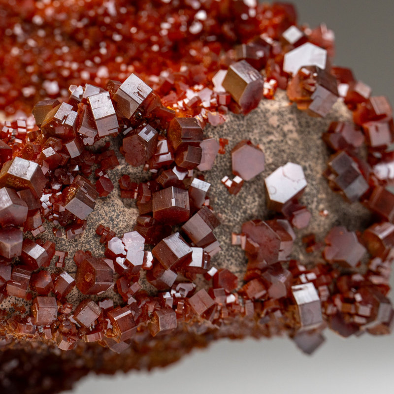 Vanadinite Crystal Cluster On Matrix From Morocco (7.5 Lbs)