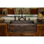33" Hammered Copper Apron Front Single Basin Kitchen Sink w/ Scroll Design