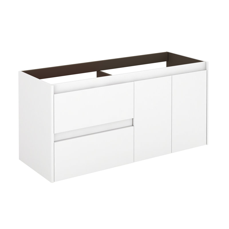 Ambra 47'' W Single Bathroom Vanity Base, Glossy White