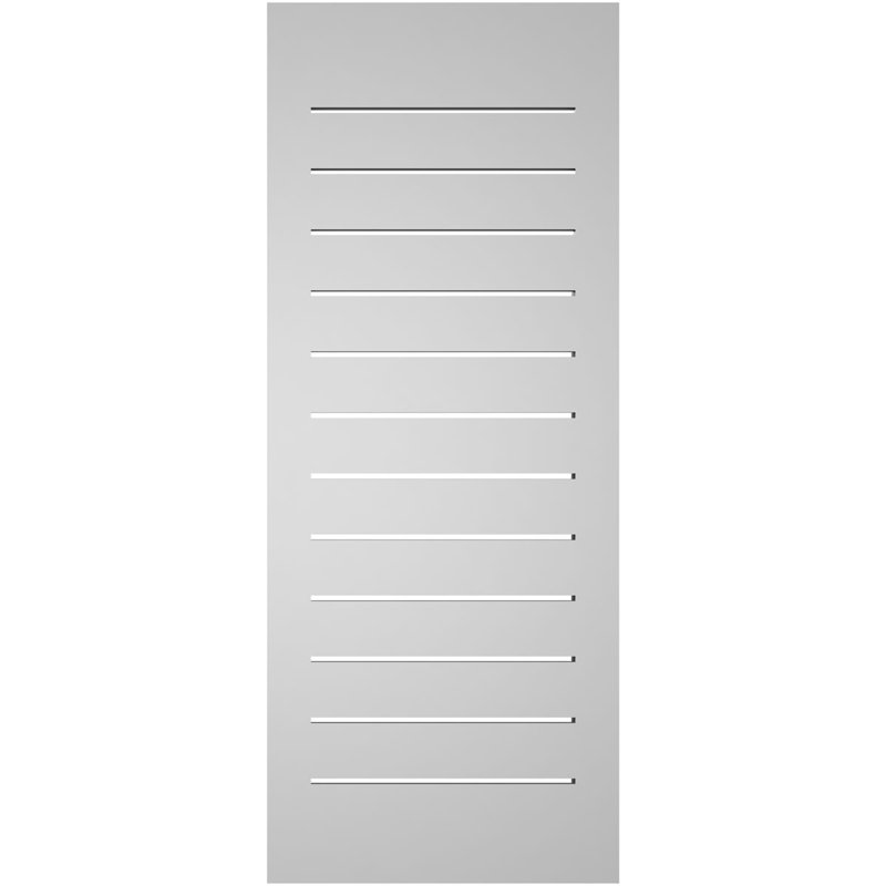 Évent à pignon fonctionnel en uréthane rectangulaire à fixation en surface, brun clair apprêté, H 40 po x l 16 po x P 1,5 po