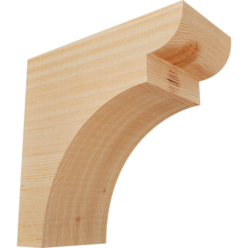 Yorktown Corbel, H 8 po x l 3,5 po x P 8 po, Sapin de Douglas, Lisse