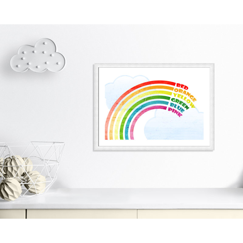 Art sur toile, couleurs, H 34,5 po x l 24,5 po x P 0,6 po, Encadré plat à grain de bois blanc