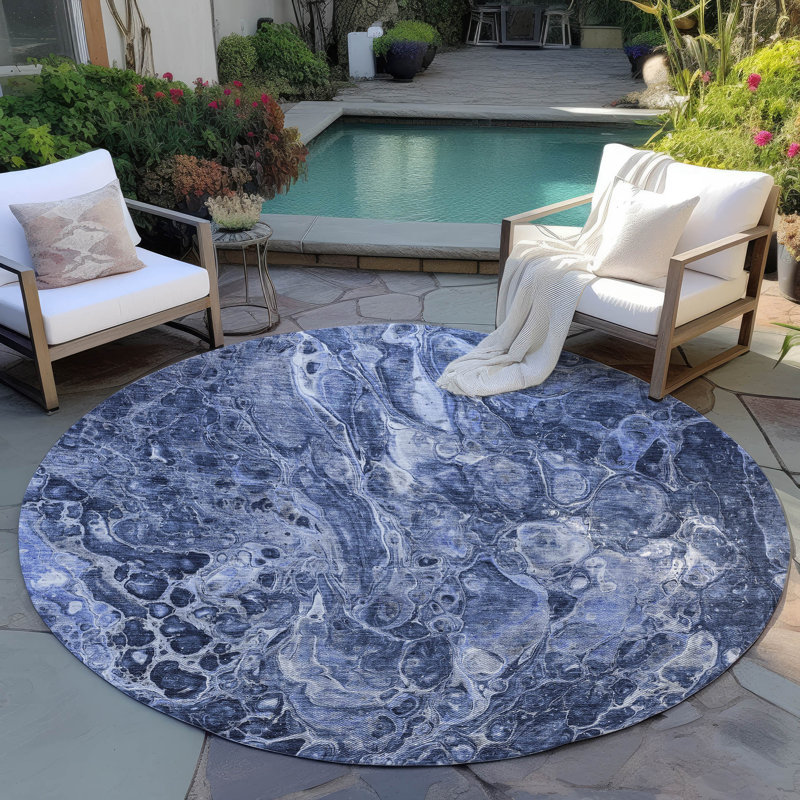 Tapis intérieur / extérieur Radrrick, Rond 8 pi