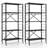  2 Pcs Foldable Storage Shelves Adjustable Collapsible Organizer Rack With Wheels