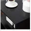 Table de bout moderne de 20 po, table d'appoint décorative, table basse en forme de S avec tablette de rangement et poteaux en acier