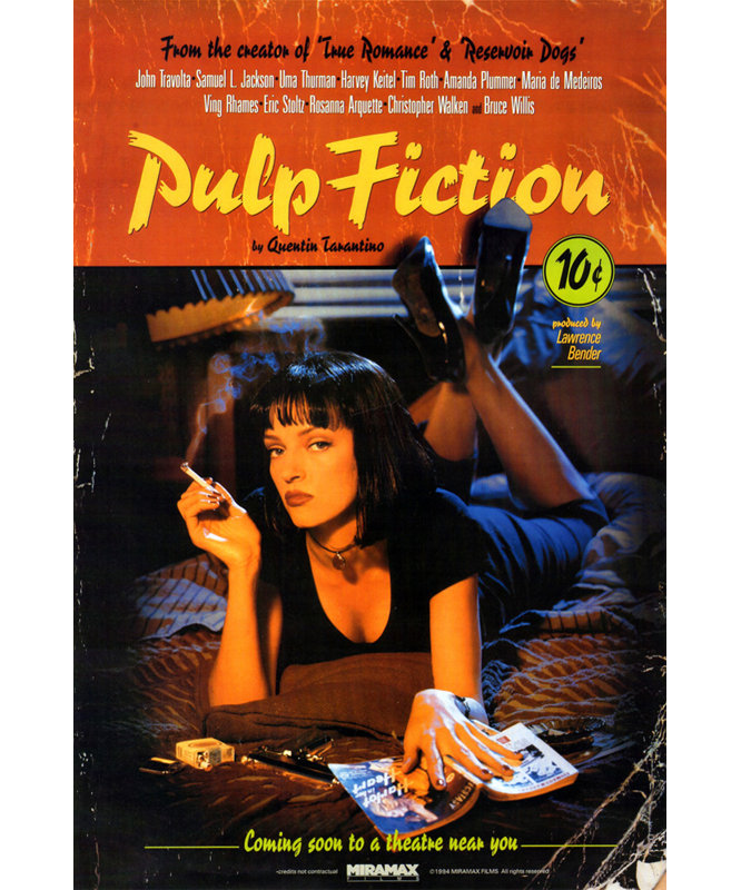 Pulp Fiction, H 18 po x l 12 po