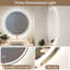 Miroir rond à DEL 3 couleurs et luminosité réglable avec antibuée-798231797