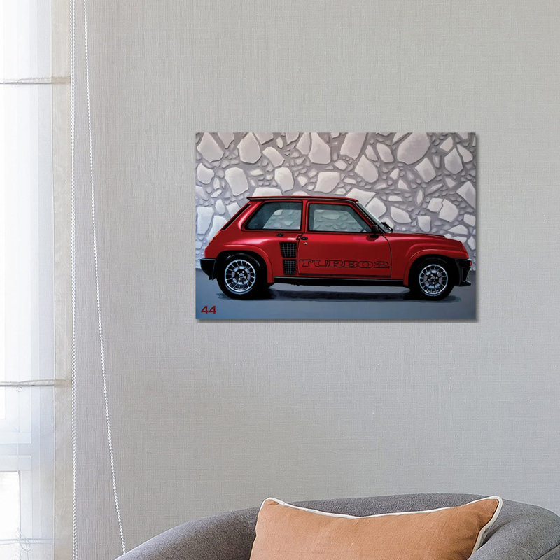 Renault 5 Turbo 1980 by Paul Meijering - Wrapped Canvas Gallery-Wrapped Canvas Giclée