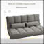 Canapé convertible, canapé-lit pliant, chaise longue d'invité avec 2 coussins, dossier et appui-tête réglables