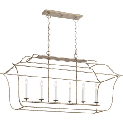 6 - Light Dimmable Lantern Geometric Chandelier