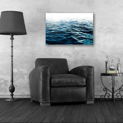 Art mural en verre Rosecliff Heights «Blue Sea» par Nicklas Gustafsson