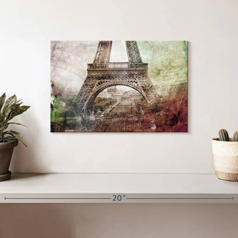 Lilie rétro Eiffel beauté, H 8 po x l 12 po