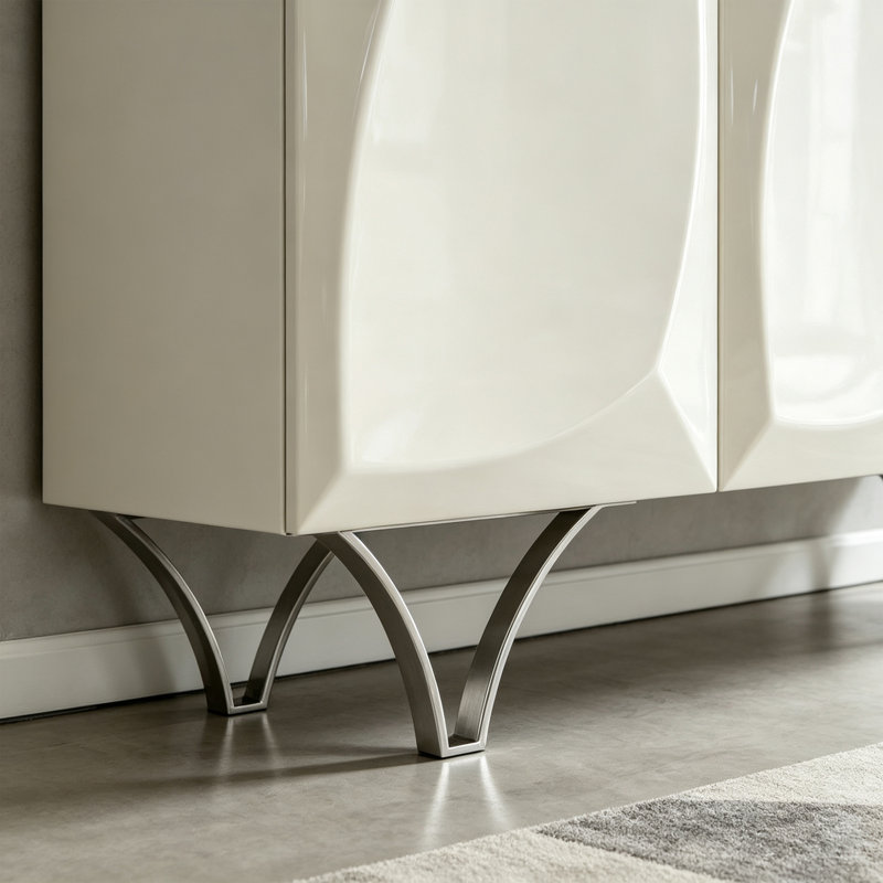 Buffet à grande capacité de style italien, H 31,5 po x l 70,87 po x P 17,72 po, Crème