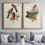 Ensemble de 2 reproductions sur toile Elegant Trogons-475934261-475934266