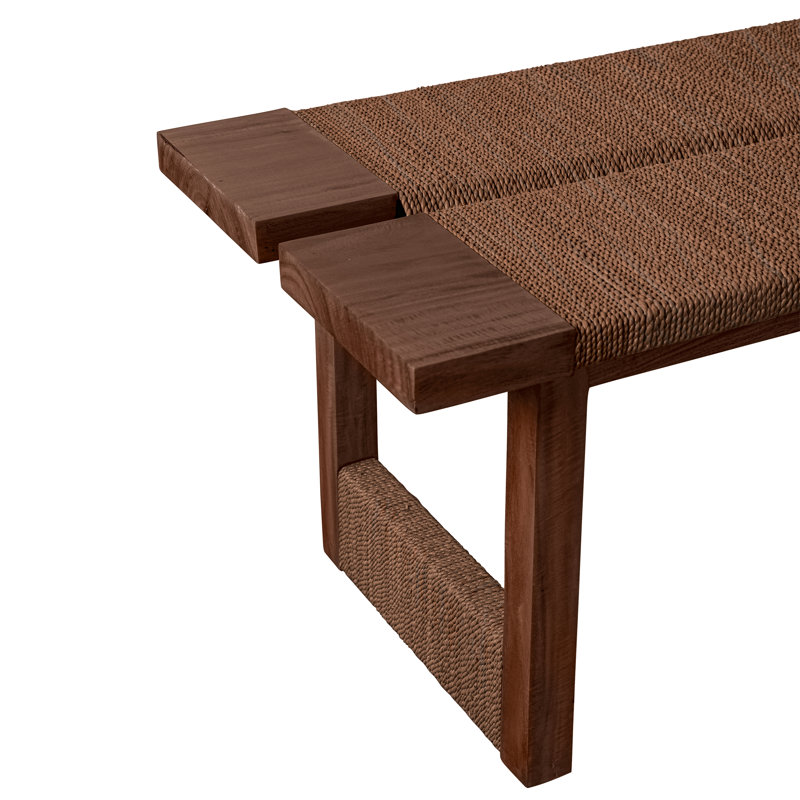 Textura Bench in Dark Brown