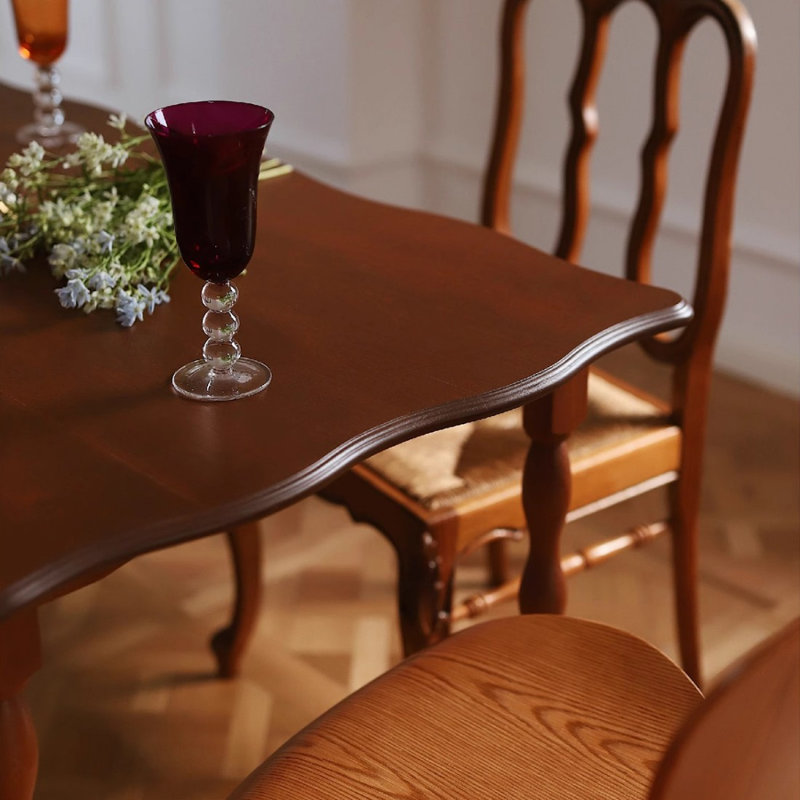 Brown Rectangular Solid Dining Table For Dining Room/Kitchen, 29.53”H x 70.87”L x 31.5”W