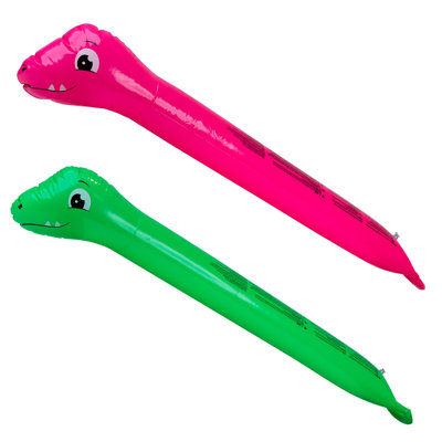 Dinosaur Twisty Tube Inflatable Swimming Pool Noodle - 5.25' - Set Of 2