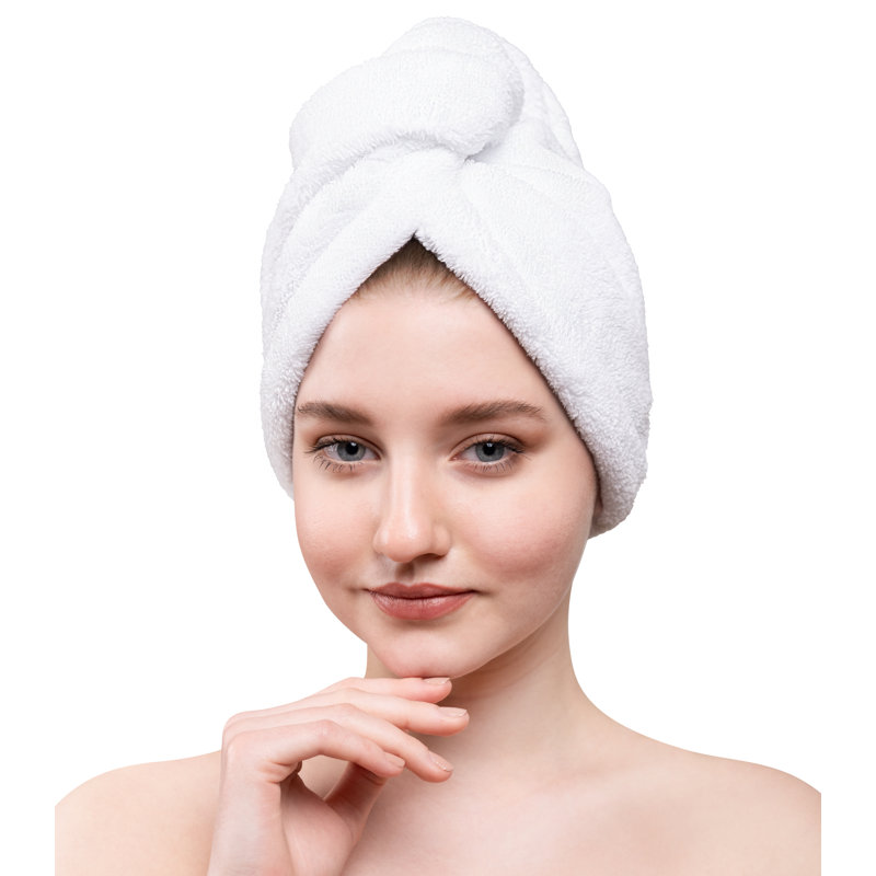 Serviettes pour cheveux Peacham, Blanc