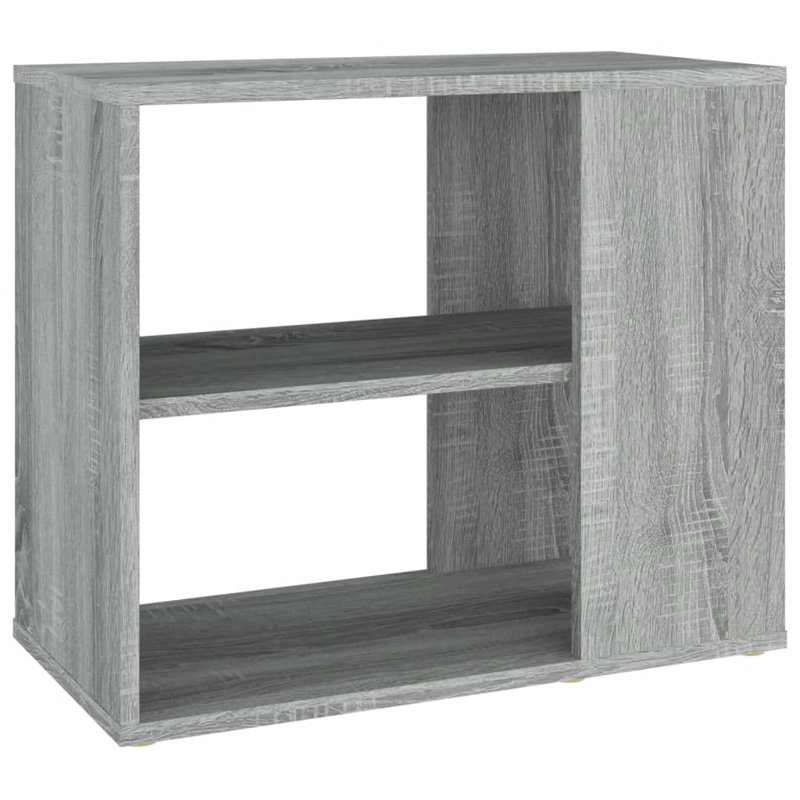 vidaXL Side Cabinet Sofa Table Living Room Storage Cabinet Engineered Wood, Gray Sonoma