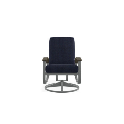 Askar Swivel Powder Coated Aluminum Outdoor Lounge Chair