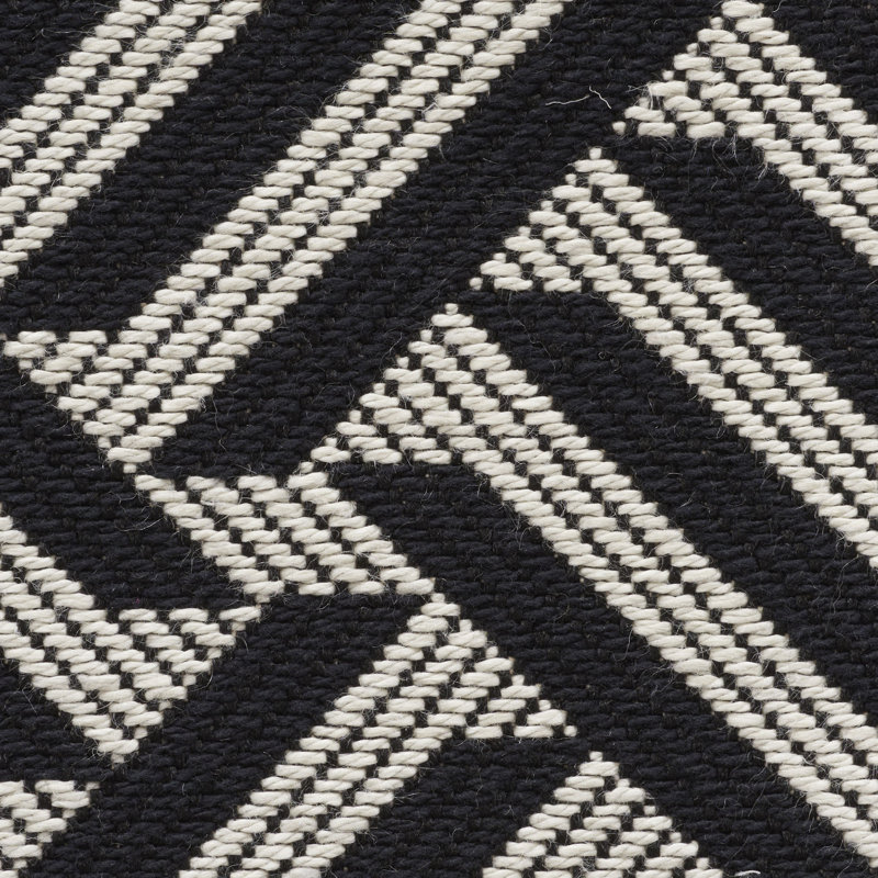 Tissu à hachures croisées, Noir
