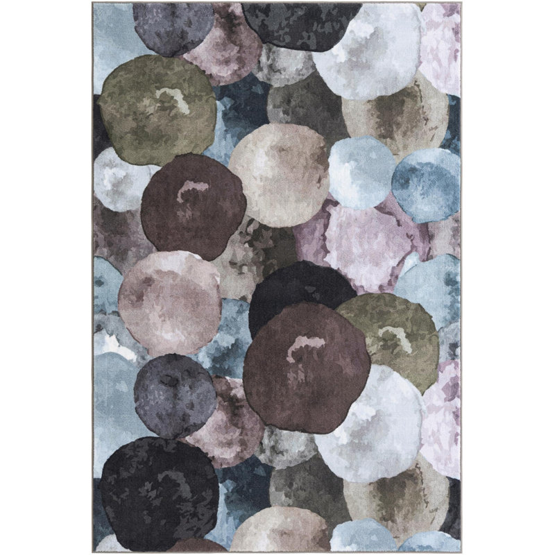Rumi Tendria Rug, Gray, Rectangle 5'3" x 7'9"