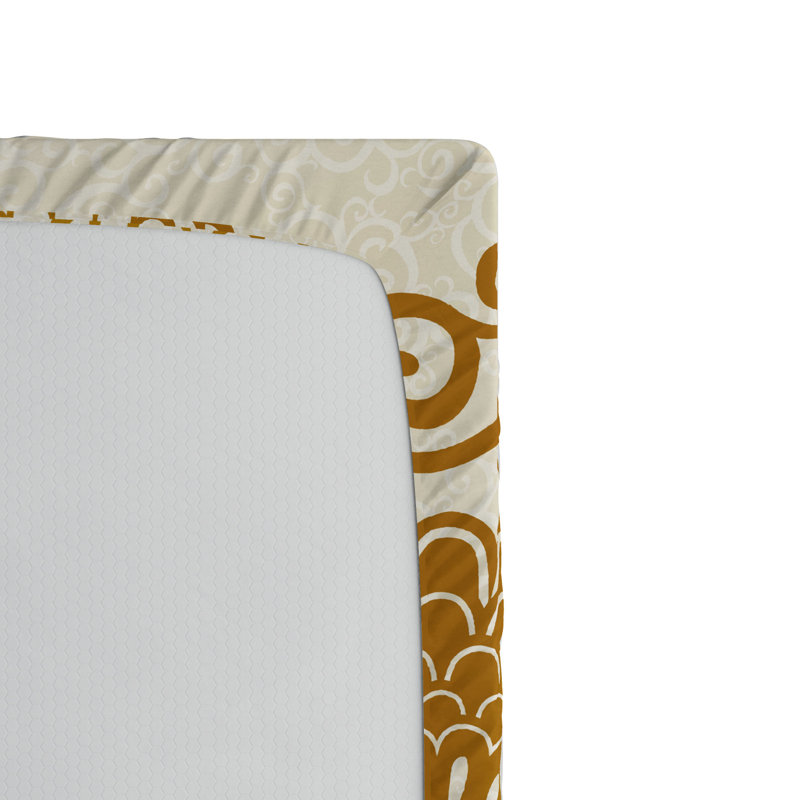Microfiber Geometric Fitted Sheet, Full Fitted Sheet
