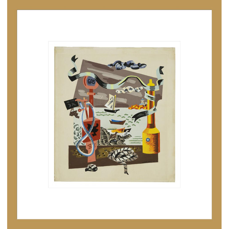 Pompes à gaz par Stuart Davis - Estampe numérique, 12.63" H x 16.75" W