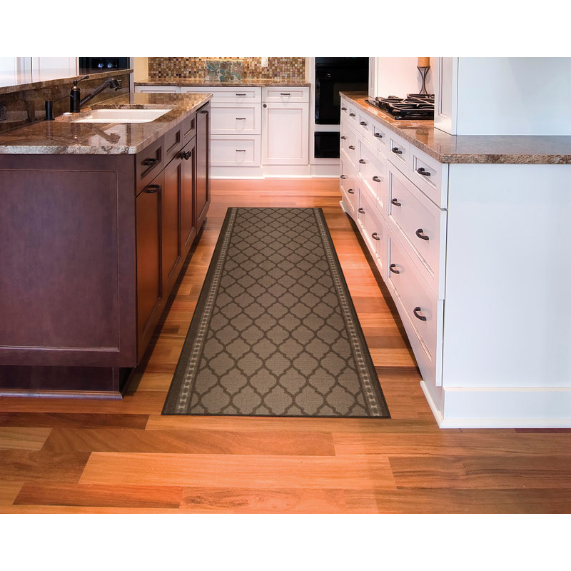 Tapis brun Miya Custome, Tapis de couloir 2 pi x 15 pi