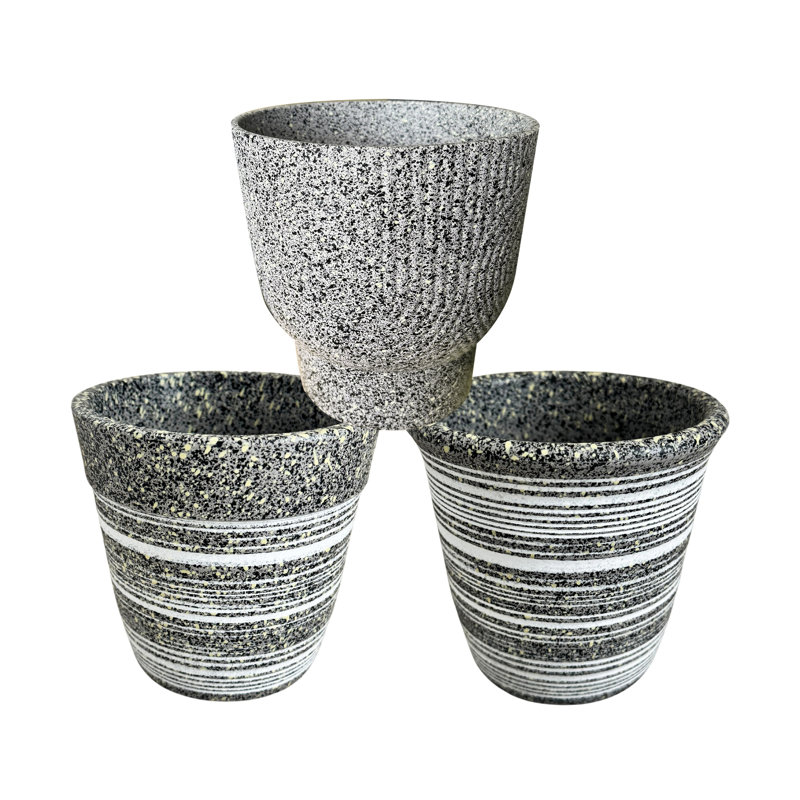 Ensemble de pots à fleurs d'intérieur / extérieur 5 / 6po