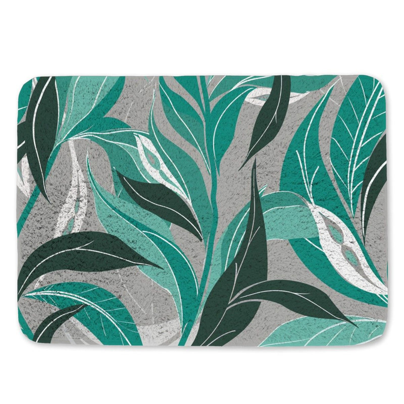 Khaysen Microfiber / Microsuede Bath Mat, Single - 34" L x 21" W