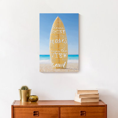 Planche de surf, impression sur toile tendue