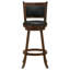 Chaise de bar pivotante rembourrée Jackman Châtaignier-43741413