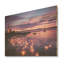 «Sunset Floral Beach Flourish II» - Reproduction de plage sur bois-421269228
