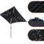 Parasol de marché solaire à DEL 10 po x 6,5 po Wylde-1412424771