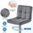 Swivel Upholstered Adjustable Bar Stool with Large Pedestal Base-81309419