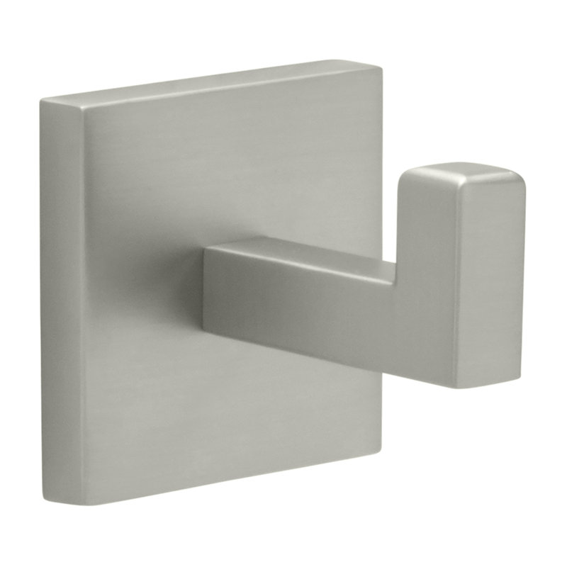 Crochet pour peignoir Skylight - Acier inoxydable 2-3 / 16 "x 2-3 / 16" - Crochet pour salle de bain contemporain pour serviettes et peignoirs