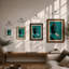 Buddha in Silhouette Modern Art Print-1501668632-1501668634