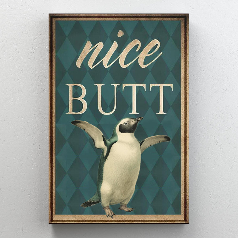 Pingouin joli bout à bout, H 20 po x l 16 po x P 1,25 po