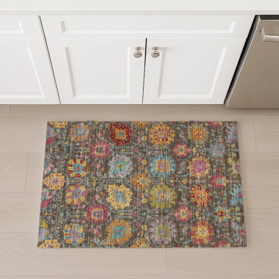 Machine Washable Indoor/Outdoor Chantille ACN2288 Damask Rug