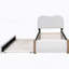 Lit plateforme tapissier avec pieds de support en bois et lit gigogne simple-44274098-44274099