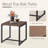 Nazime Square Metal Outdoor Side Table , 21.5'' in. W 21.5'' in. D-613763303