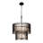 Park Row 2-Tier Chandelier - Matte Black/French Gold - 24"W x 31"H