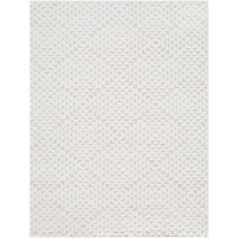 Tapis tissé à la machine Rachel Zoe X Livabliss The Studio, Rectangle 2 pi x 2 pi 11 po, Crème