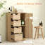 Armoire de rangement compacte verticale avec plusieurs compartiments et conception étroite, idéale pour les petits espaces et la vie organisée
