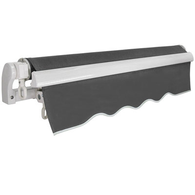 3.5m W x 2.5m D Retractable Angle Adjustable Patio Awning